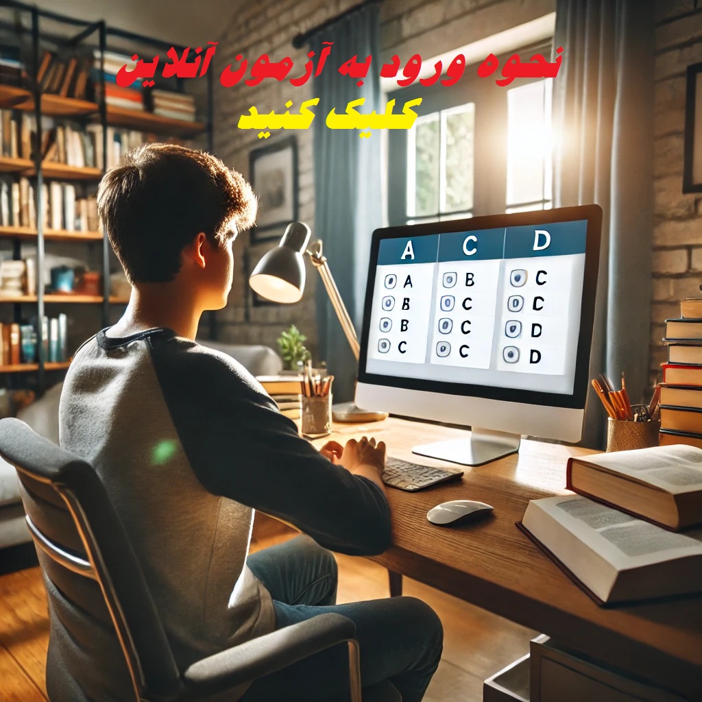 نحوه ورود به آزمون آنلاین